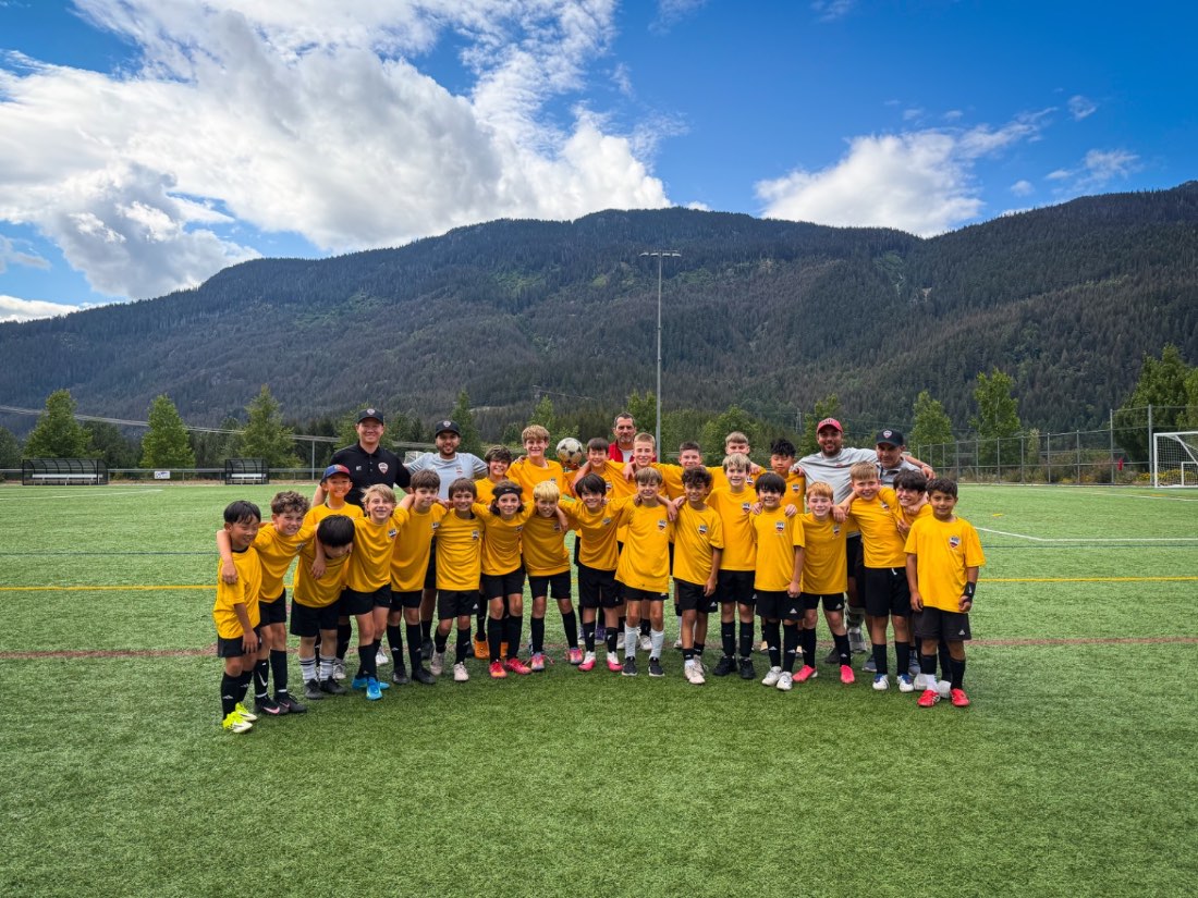The 2026 camp group on the field