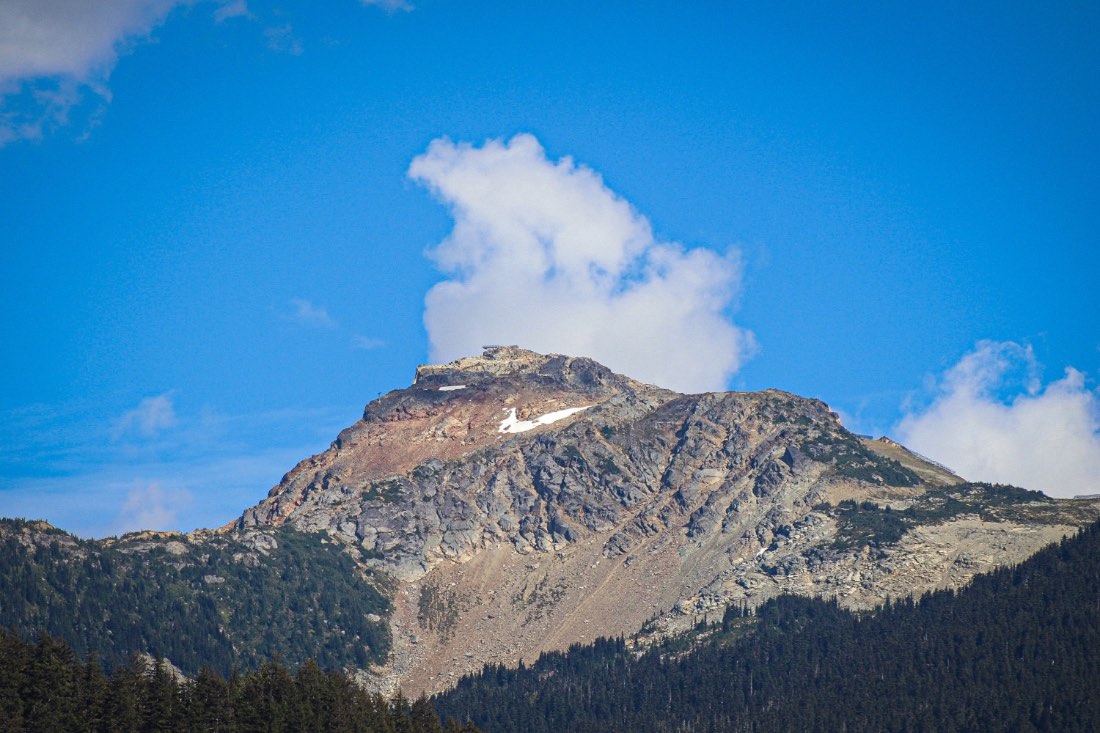 The mountains above Whistler