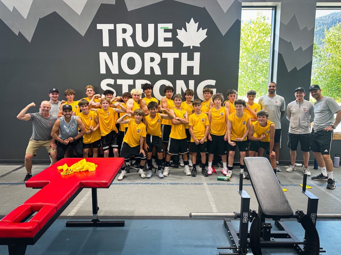 Gym session at the training centre
