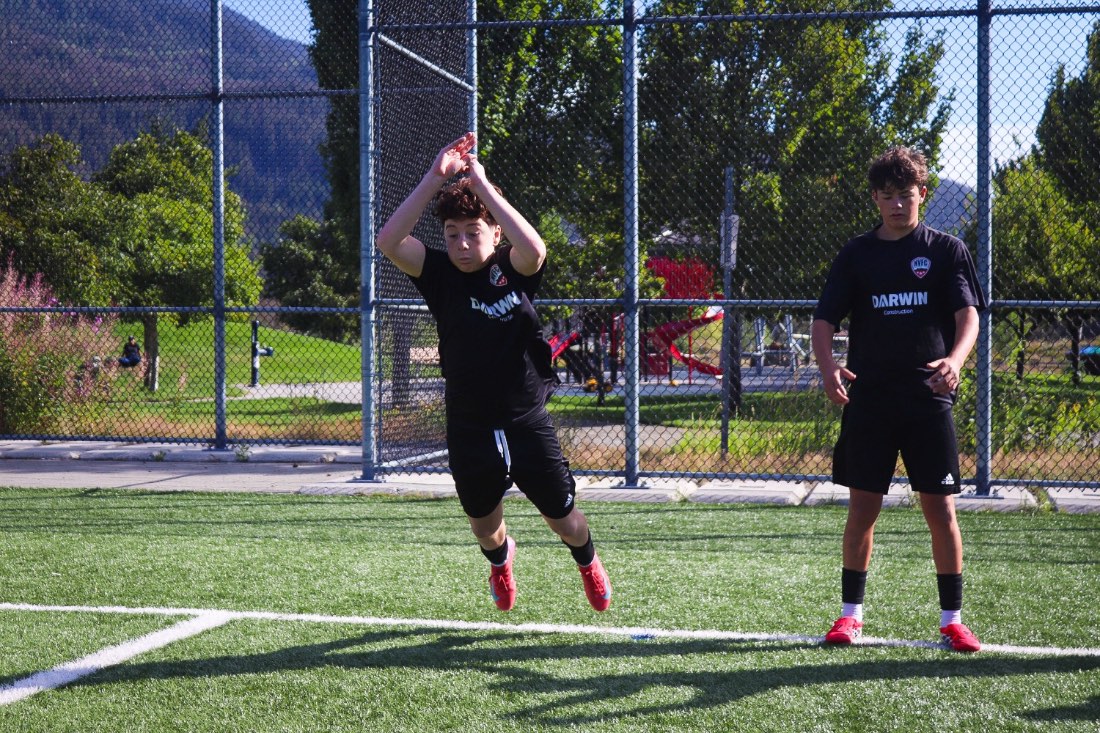 A player mid jump test